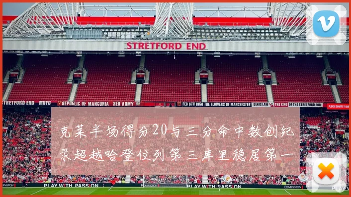 克莱半场得分20与三分命中数创纪录超越哈登位列第三库里稳居第一